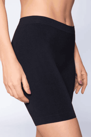 SHORT SIN COSTURA FEMENINO LUPO - M (40-42), NEGRO-9990